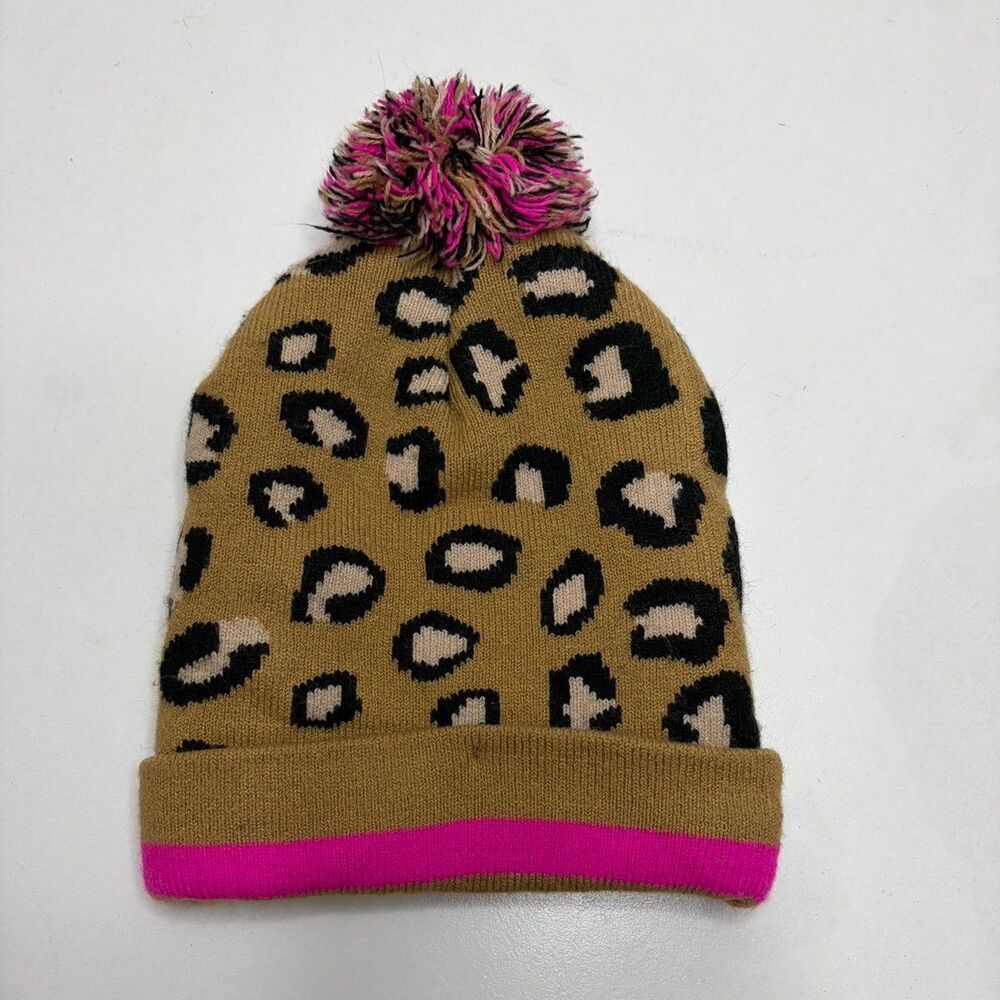 Girls Leopard Winter Hat